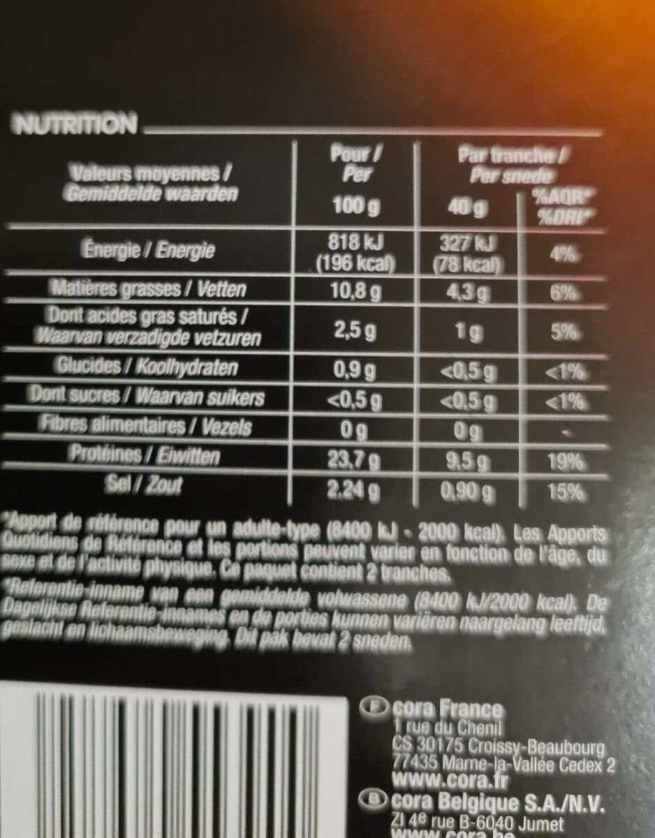 Cora Saumon Atlantique fumé packshot