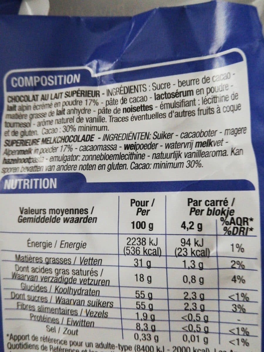 Cora Chocolat au Lait du Pays Alpin packshot