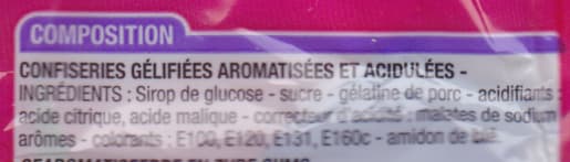 Cora Mix Confiseries gélifiées aromatisées et acidulées packshot
