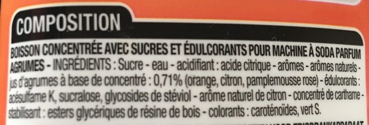 Cora Agrumes concentré pour soda packshot