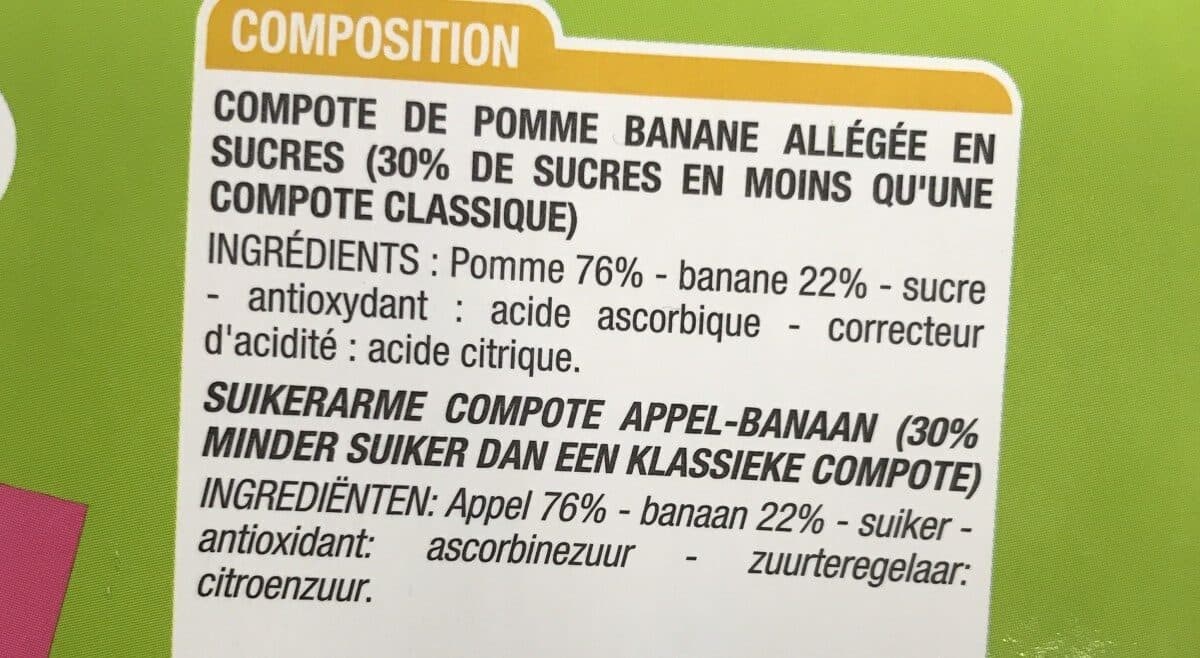 Cora Compote pomme-banane packshot