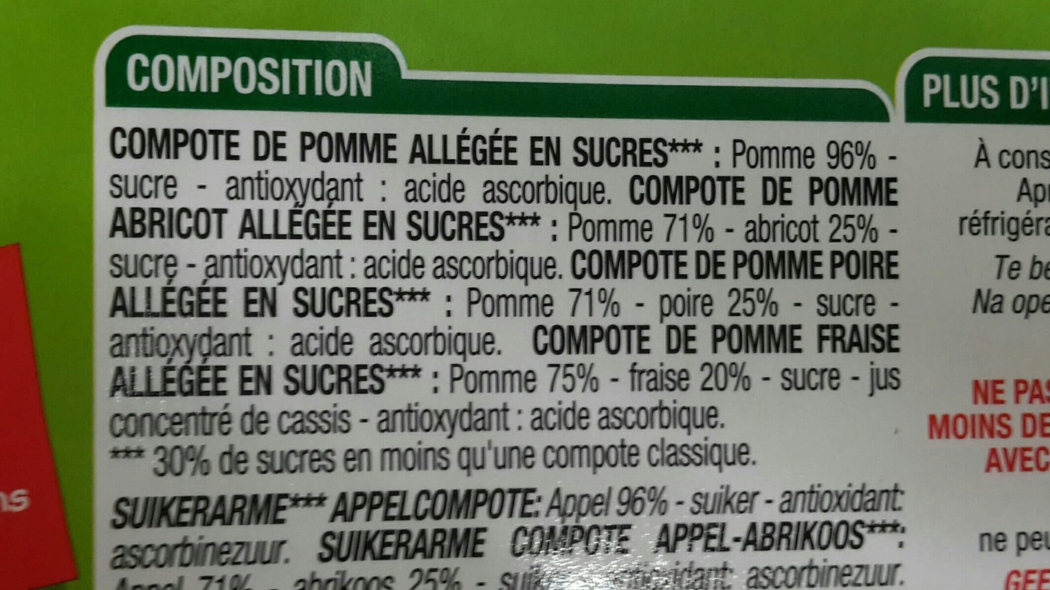 Cora Compotes packshot