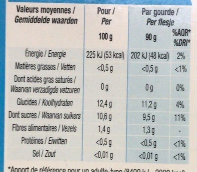 Cora Cora pomme sans sucres ajoutés packshot