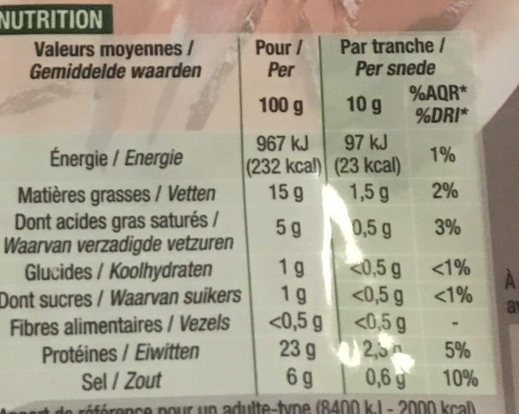 Cora Jambon fumé forêt noire packshot