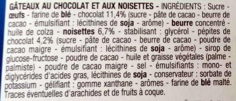 Cora Mini Brownies Chocolat Noisettes packshot