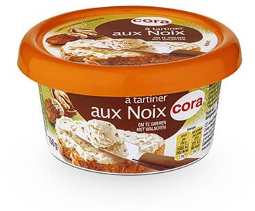 Cora Fromage à tartiner Noix packshot