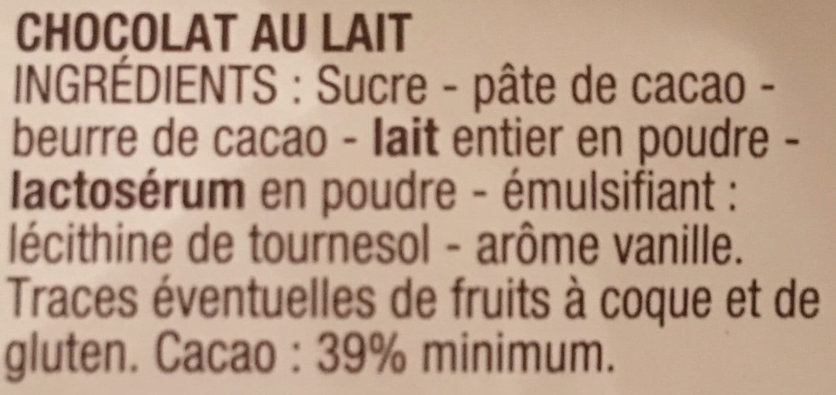 Cora Chocolat lait dessert Cora packshot
