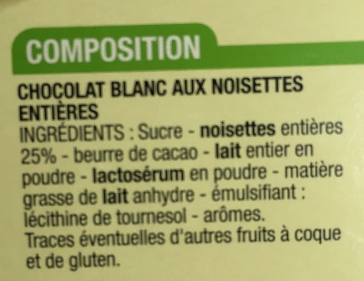 Cora Blanc noisettes packshot