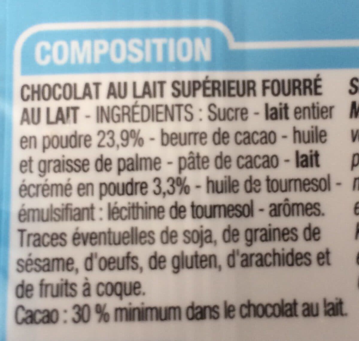 Cora Chocolat au lait tendre packshot