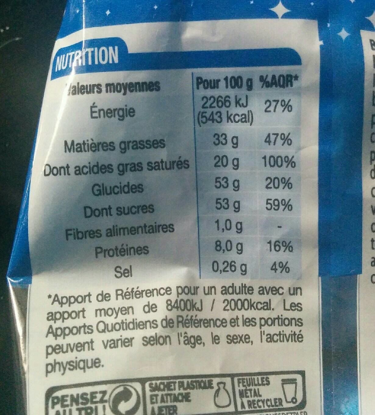 Auteuil Chocolat lait aux éclats de biscuits cacaotés packshot