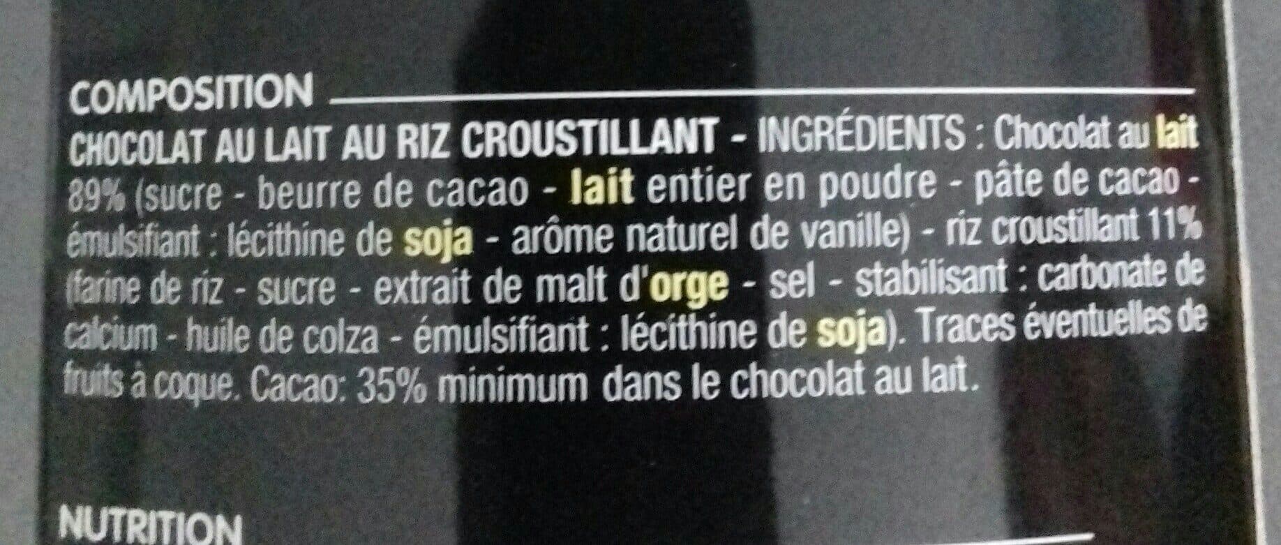 Cora Tuiles chocolat lait packshot