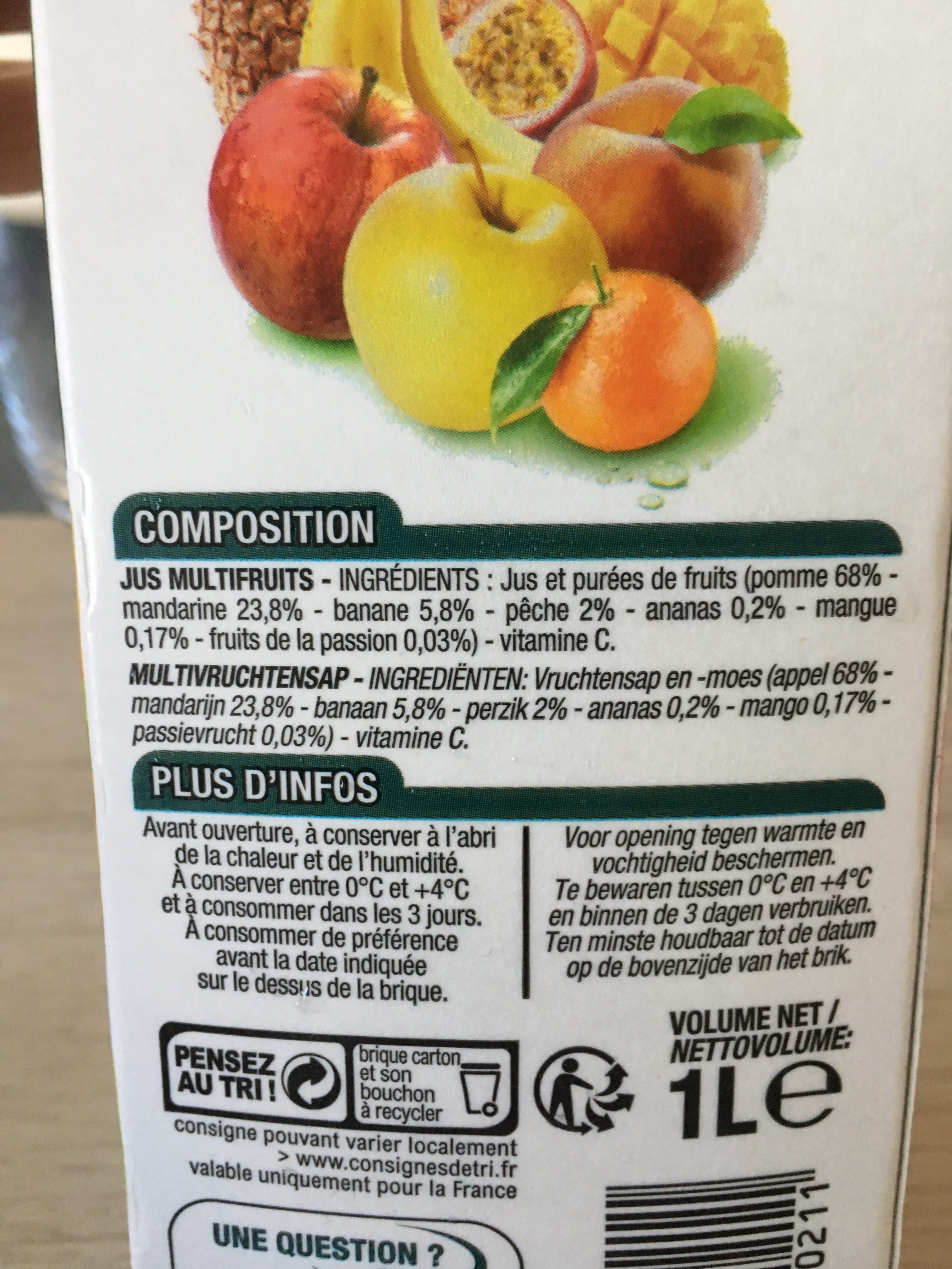 Cora Pur Jus Multifruits packshot