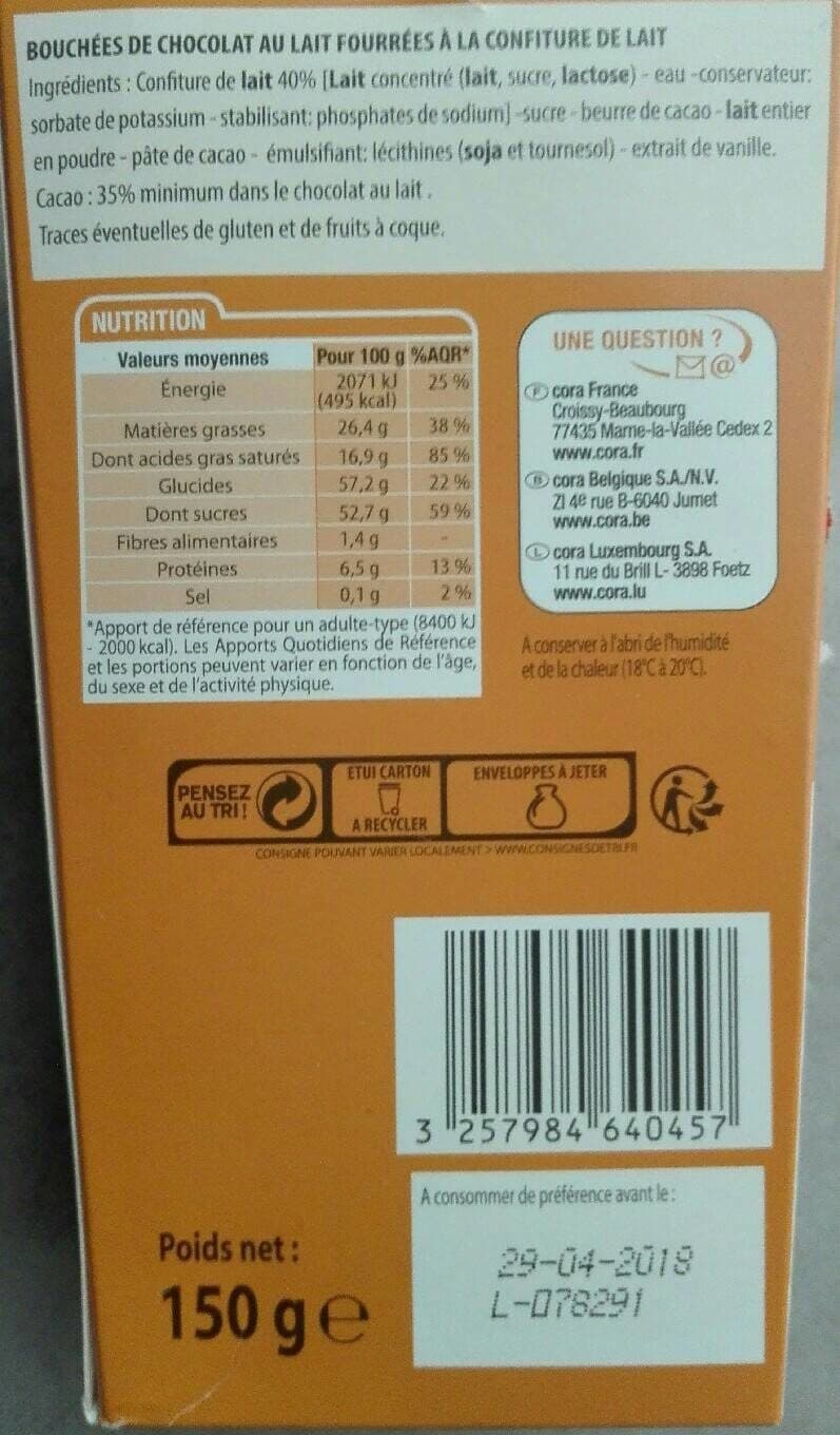 Auteuil Bouchée chocolat au lait packshot