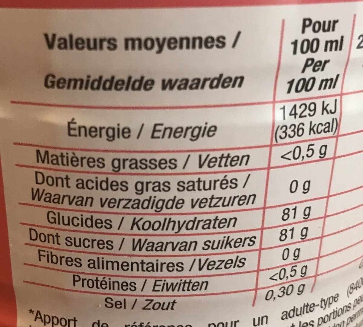 Cora Sirop de pêche packshot