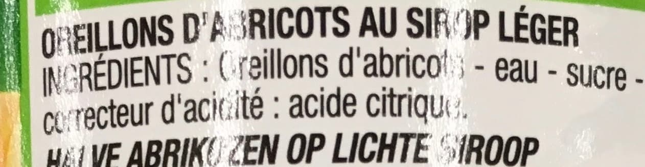 Cora Abricots au sirop léger packshot