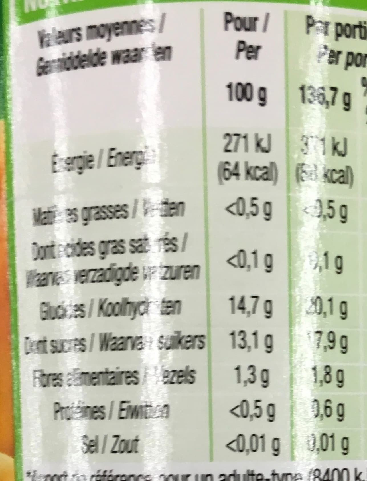 Cora Abricots au sirop léger packshot