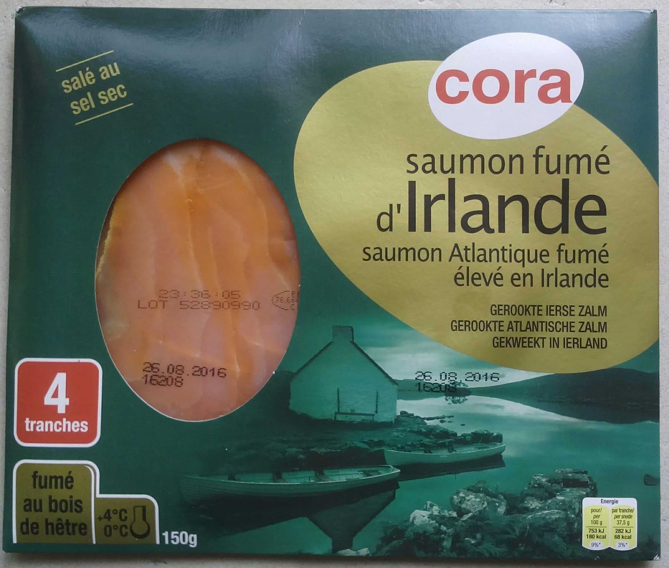 Cora Saumon fumé d'Irlande packshot