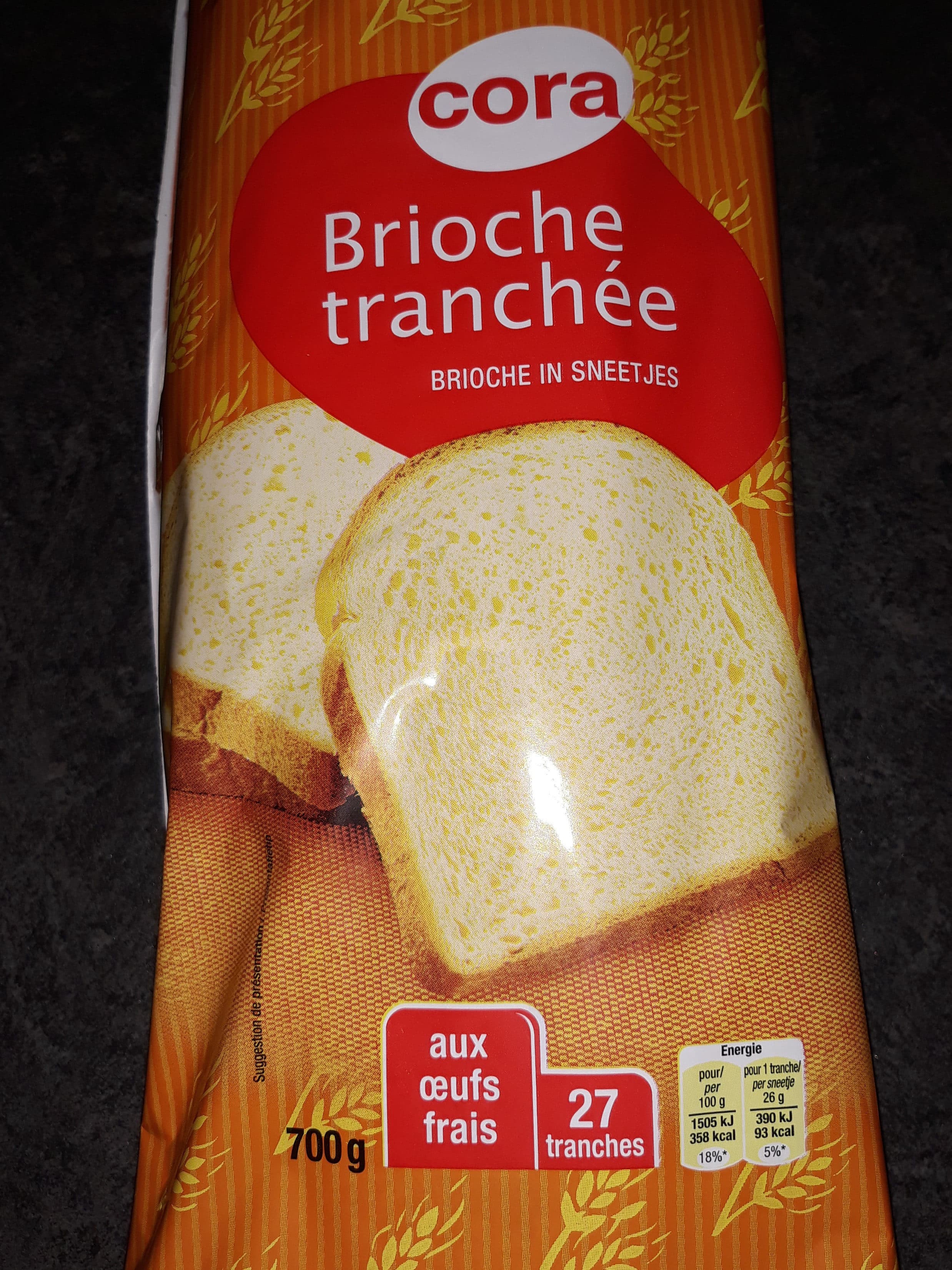 Cora Brioche tranchée packshot