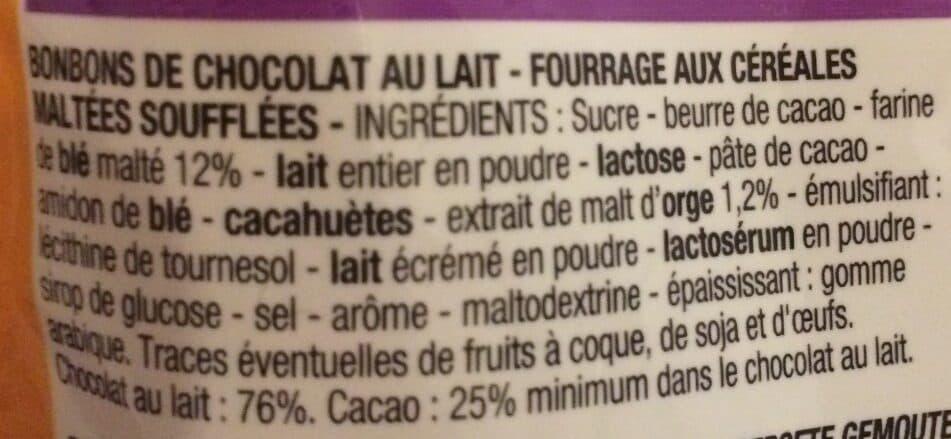 Cora Boules croustillantes chocolat au lait packshot