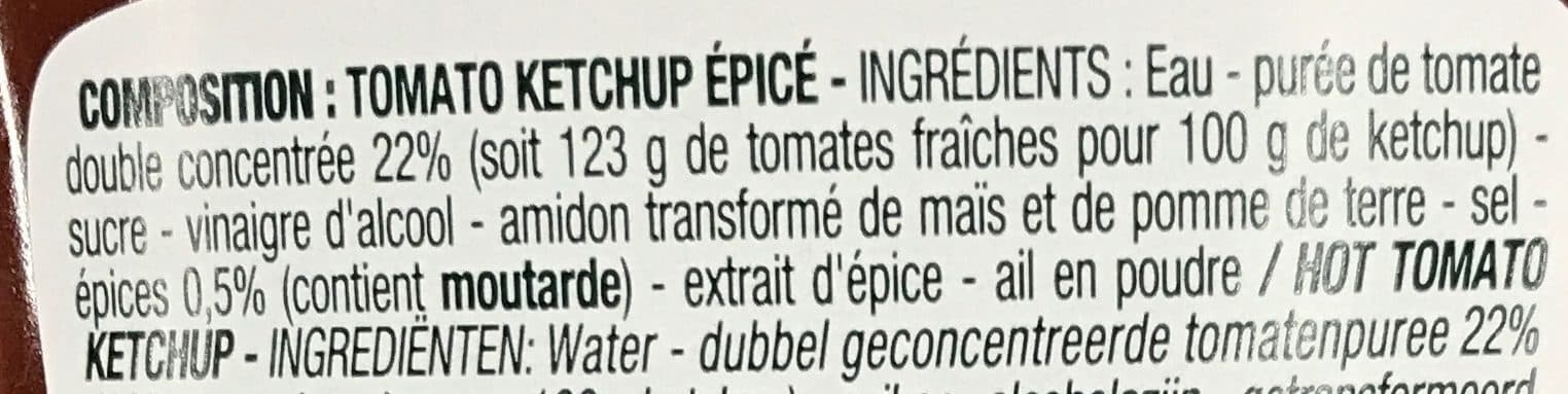 Cora Ketchup épicé packshot