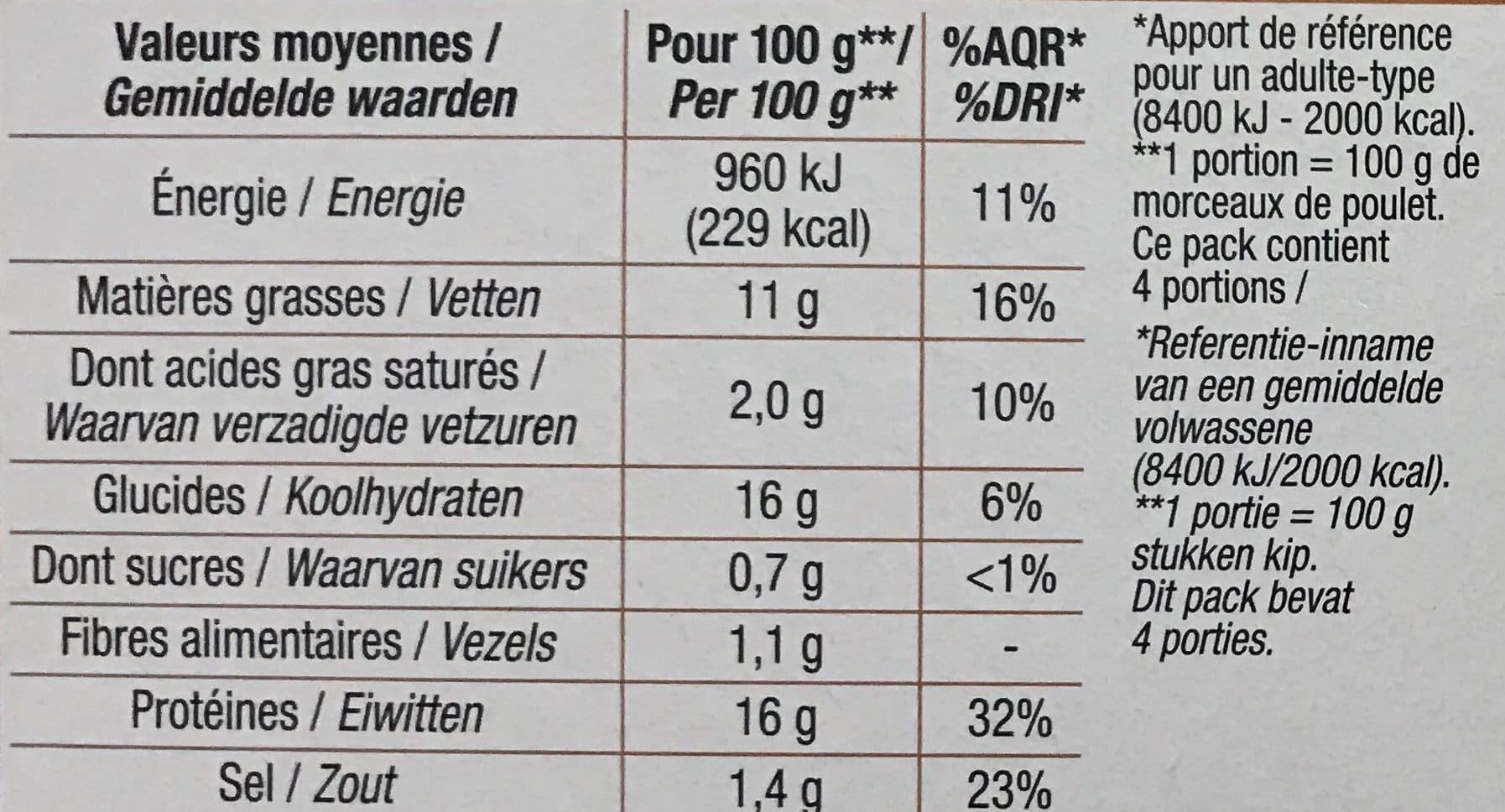 Cora Morceaux de Poulet croustillants packshot