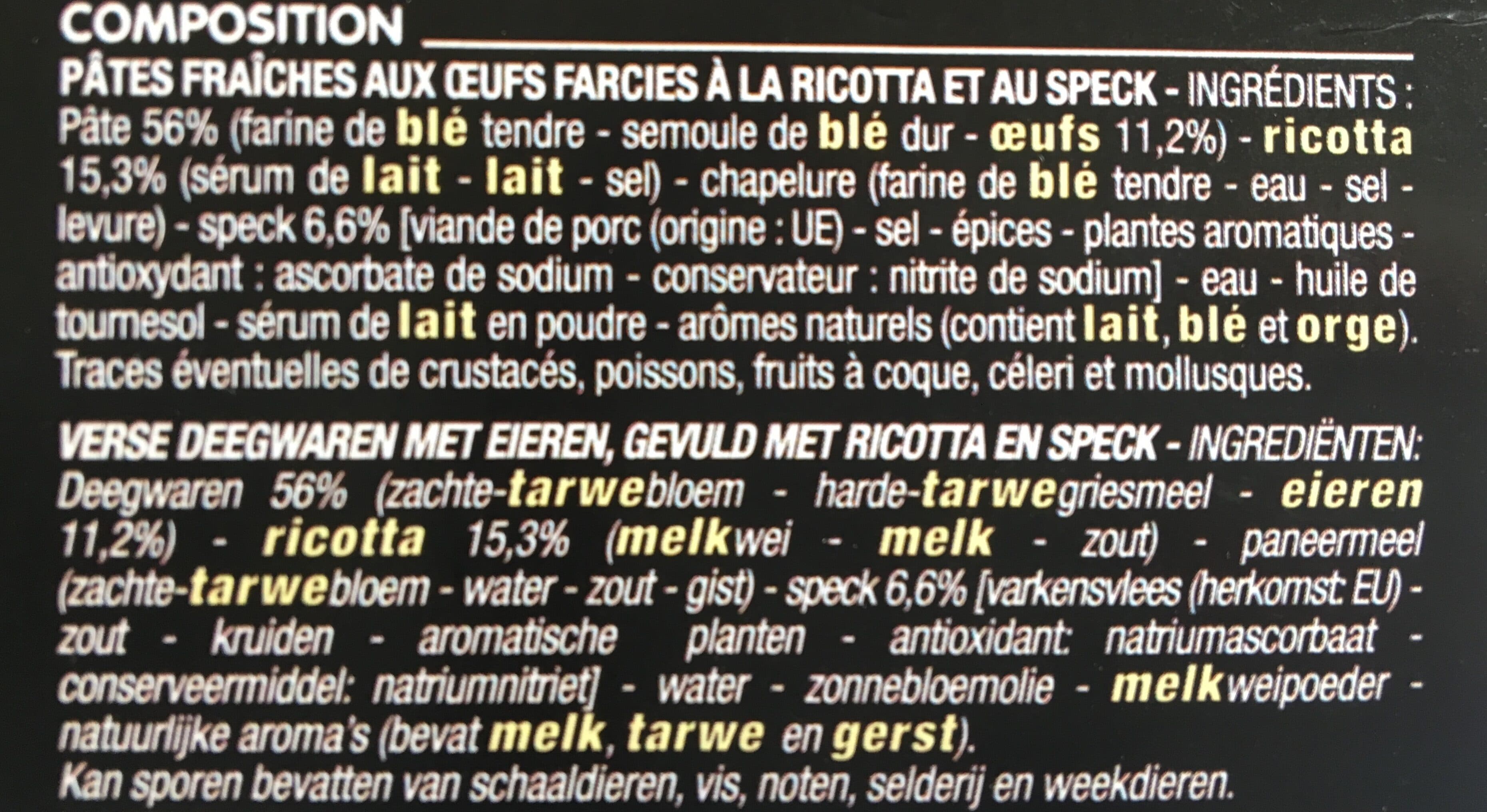 Cora Tortellini Jambon Speck packshot