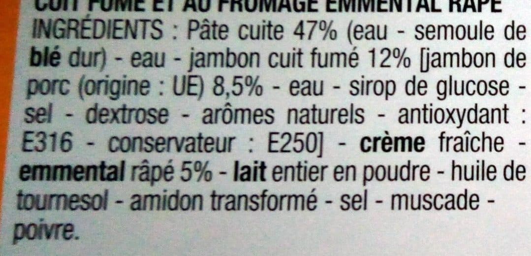 Cora Coquillettes jambon fromage packshot