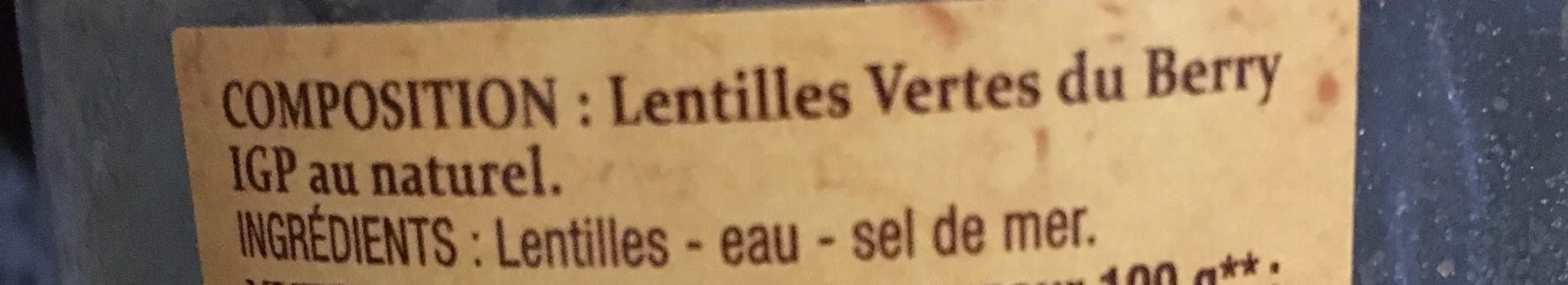 Patrimoine Gourmand Lentilles vertes du Berry IGP packshot