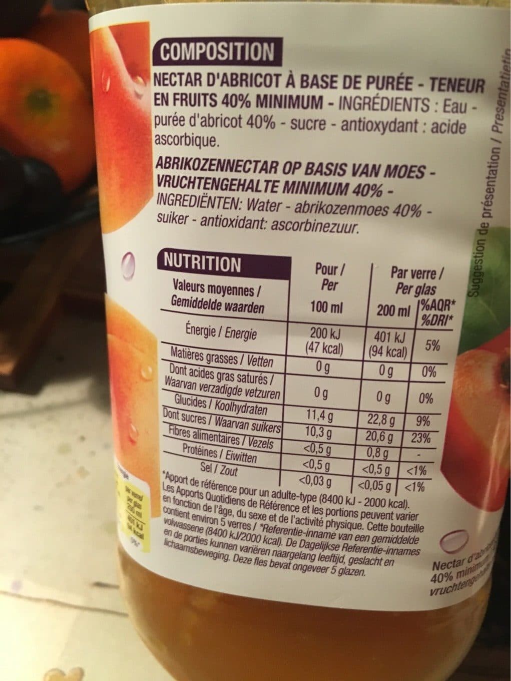 Cora Nectar d'abricot packshot