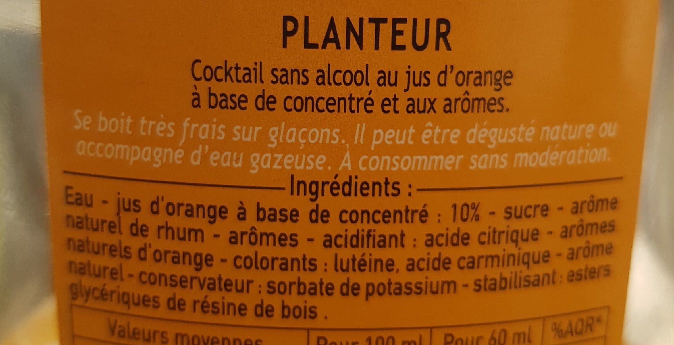 Cora Cocktail sans alcool ( planteur ) packshot