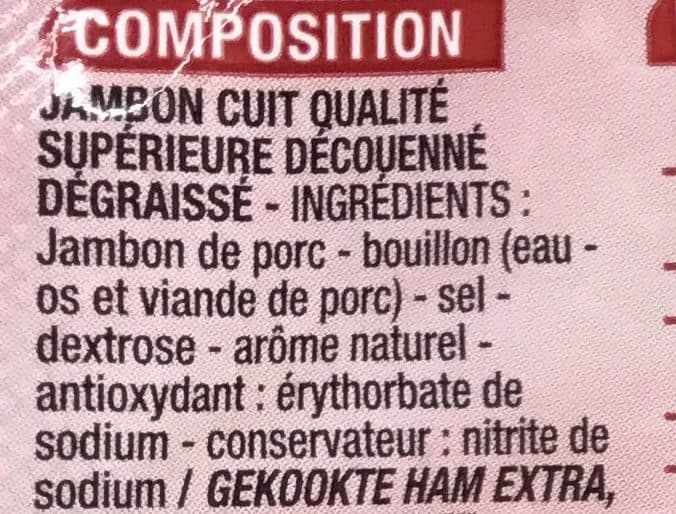 Cora Jambon supérieur Label Rouge sans couenne packshot