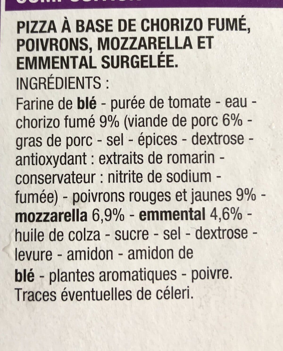 Cora La Pizza Chorizo packshot