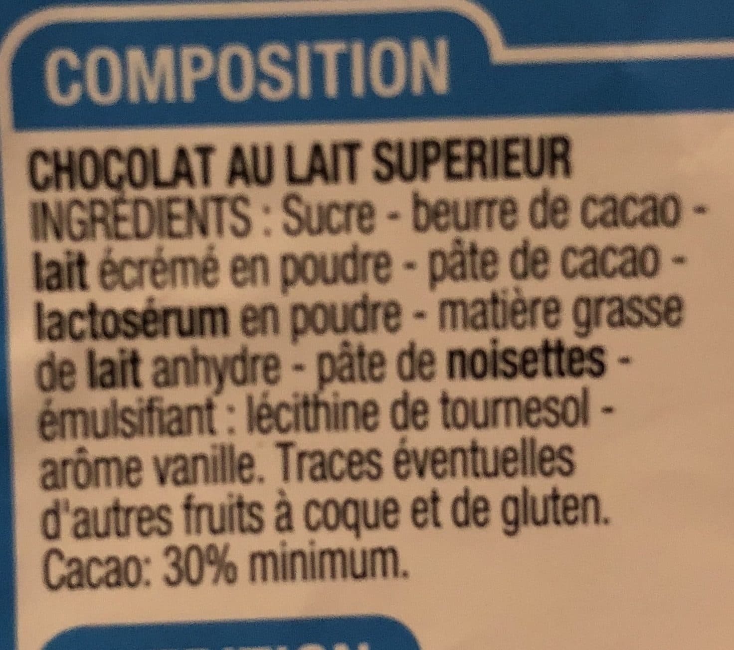 Cora Chocolat au lait packshot