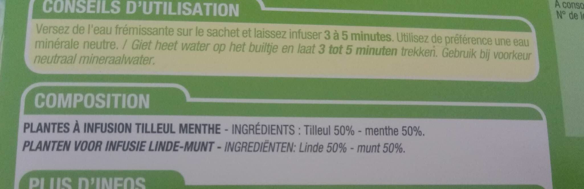 Cora Infusion Tilleul menthe packshot
