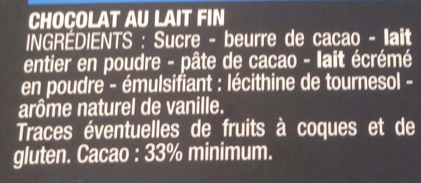 Cora Chocolat lait packshot