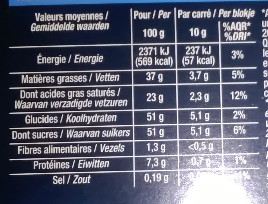 Cora Chocolat lait packshot