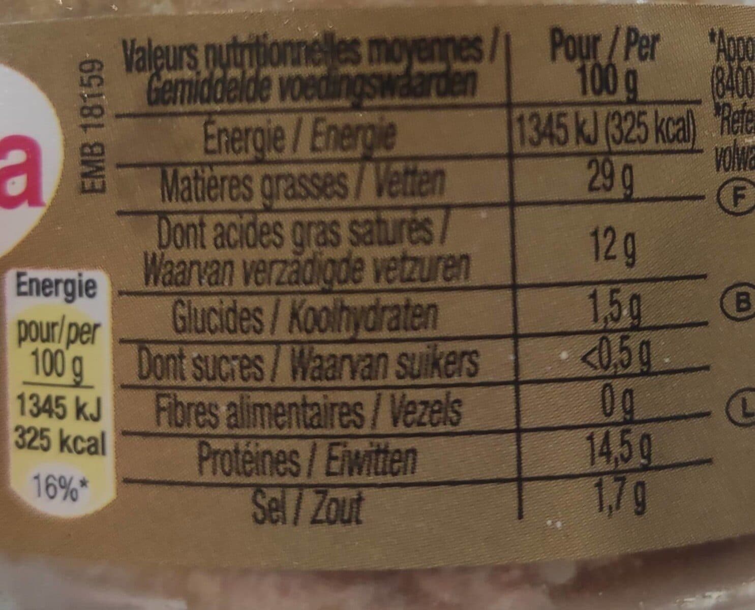Cora Terrine de canard au poivre vert packshot