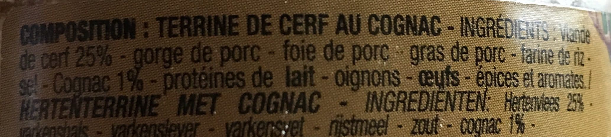 Cora Terrine de Cerf au cognac packshot