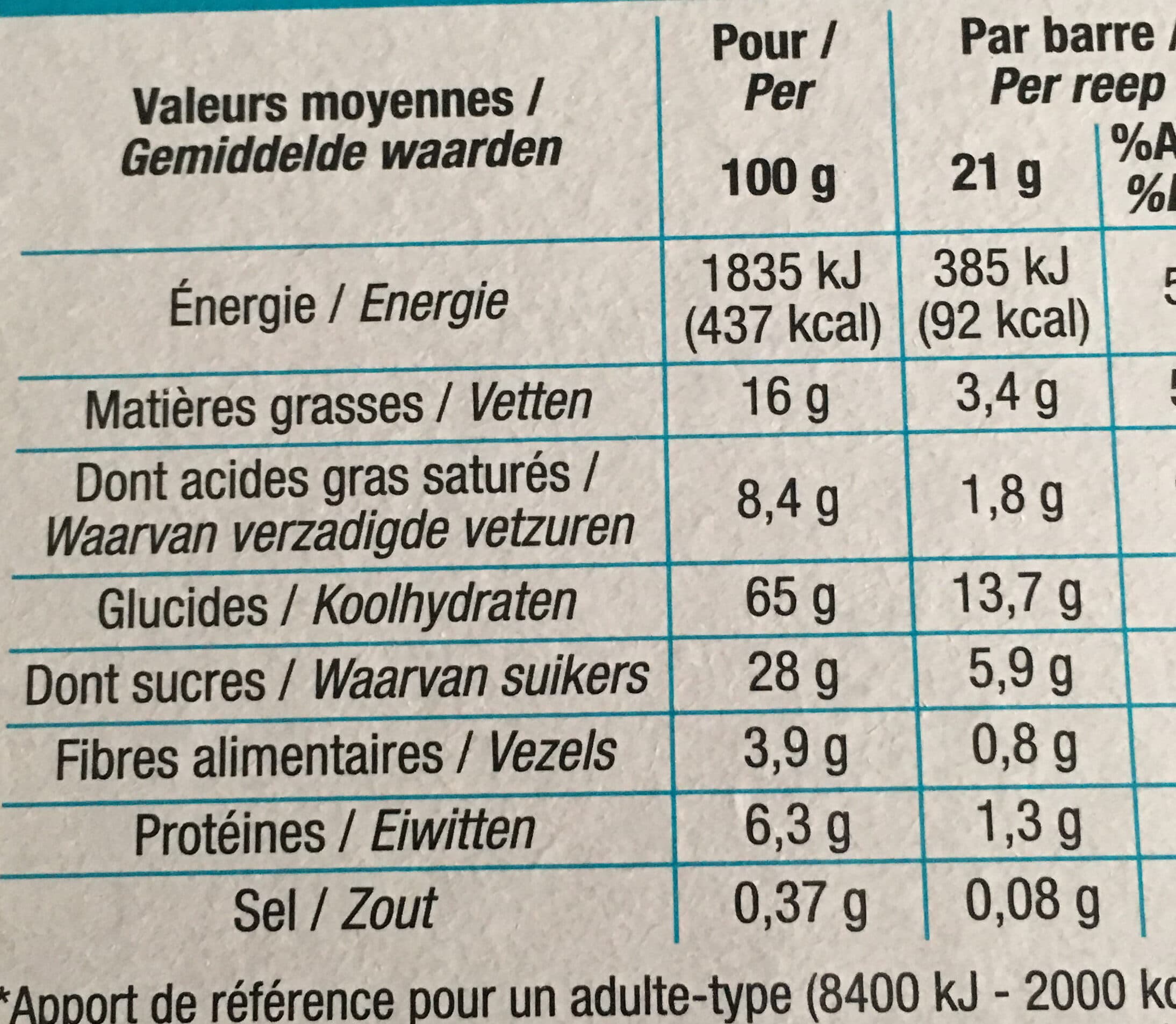 Cora Barre de Céréales Noix de Coco Chocolat packshot