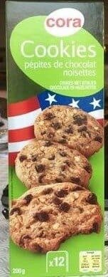 Cora Cookies pépites de chocolat noisettes packshot