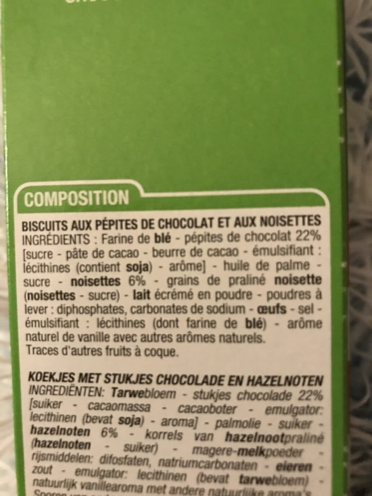 Cora Cookies pépites de chocolat noisettes packshot