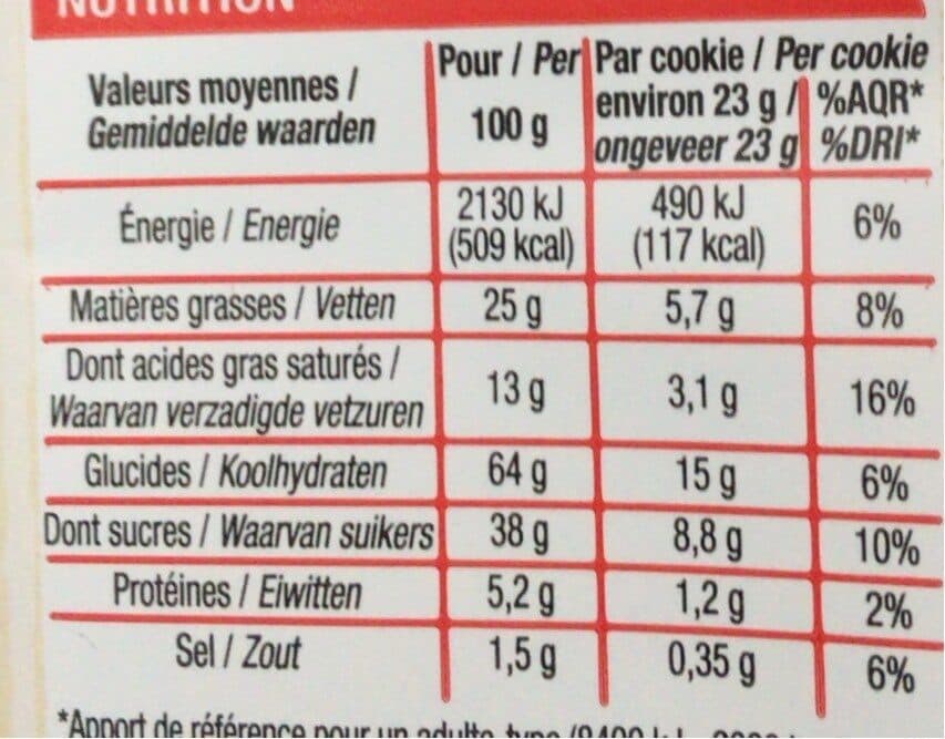 Cora Cookies Maxi pepites de chocolat packshot