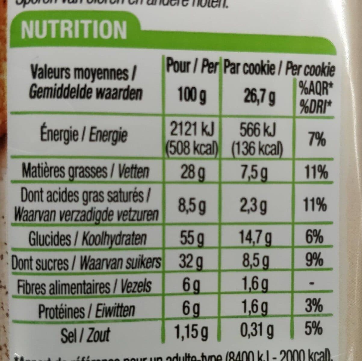 Cora Cookies fourré choco noisettes packshot