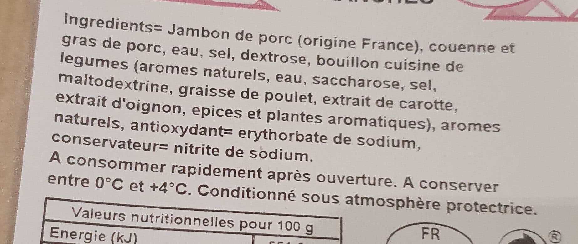 Cora Jambon cuit supérieur avec couenne packshot