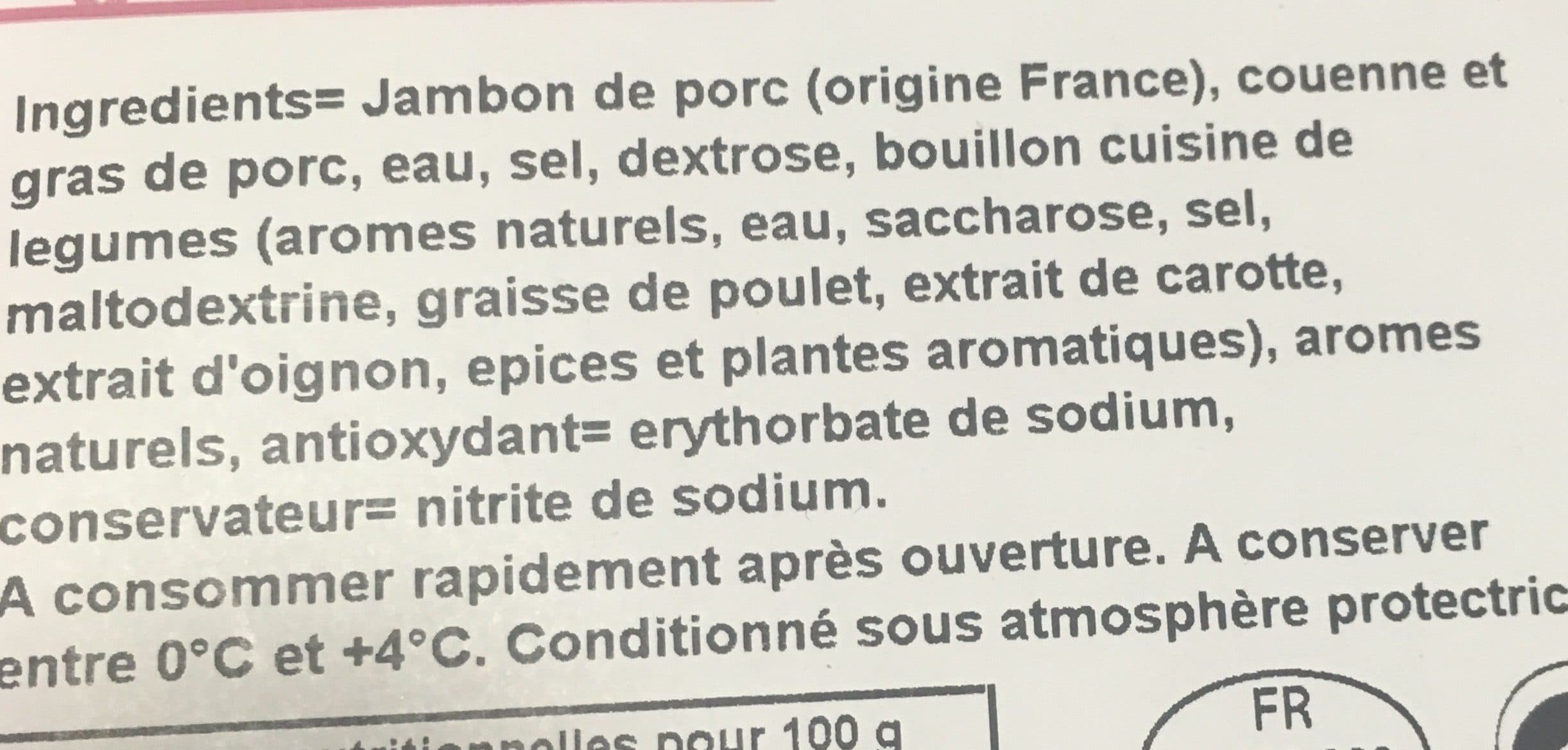 Cora Jambon Cuit Supérieur avec Couenne packshot