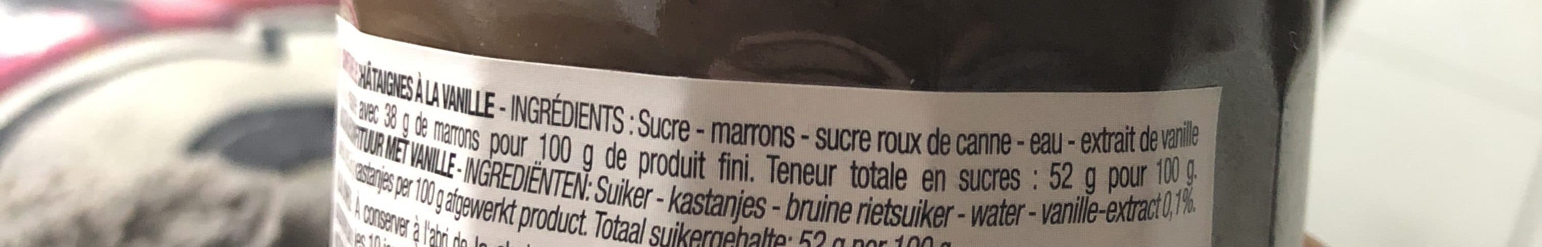 Cora Confiture de châtaigne à la vanille packshot