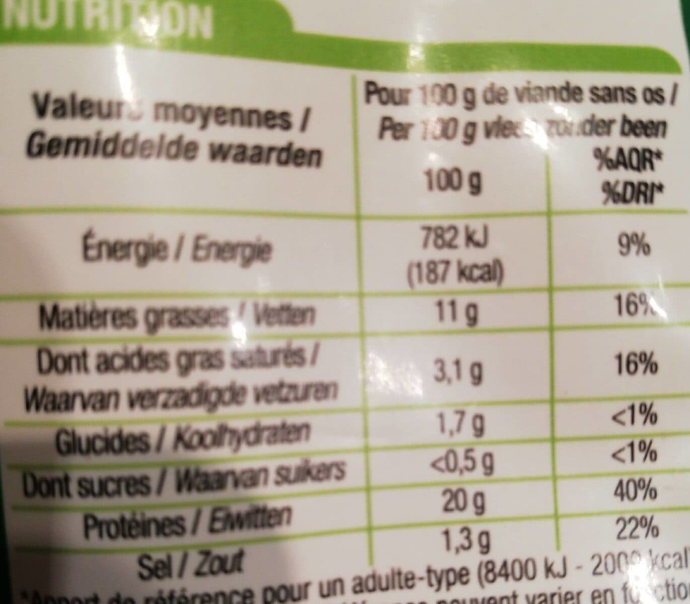Cora Manchons de poulet rotis goût crème oignons packshot