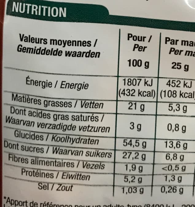 Cora Madeleines marbrées packshot