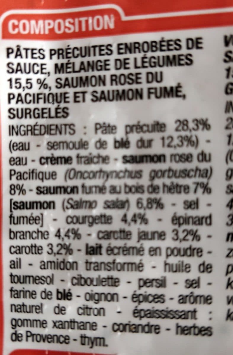 Cora Cassarecce aux 2 saumons packshot