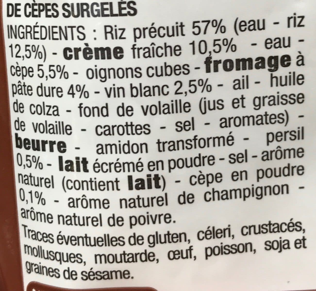 Cora Risotto aux cèpes packshot
